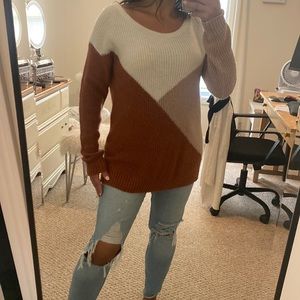 Color-block Sweater